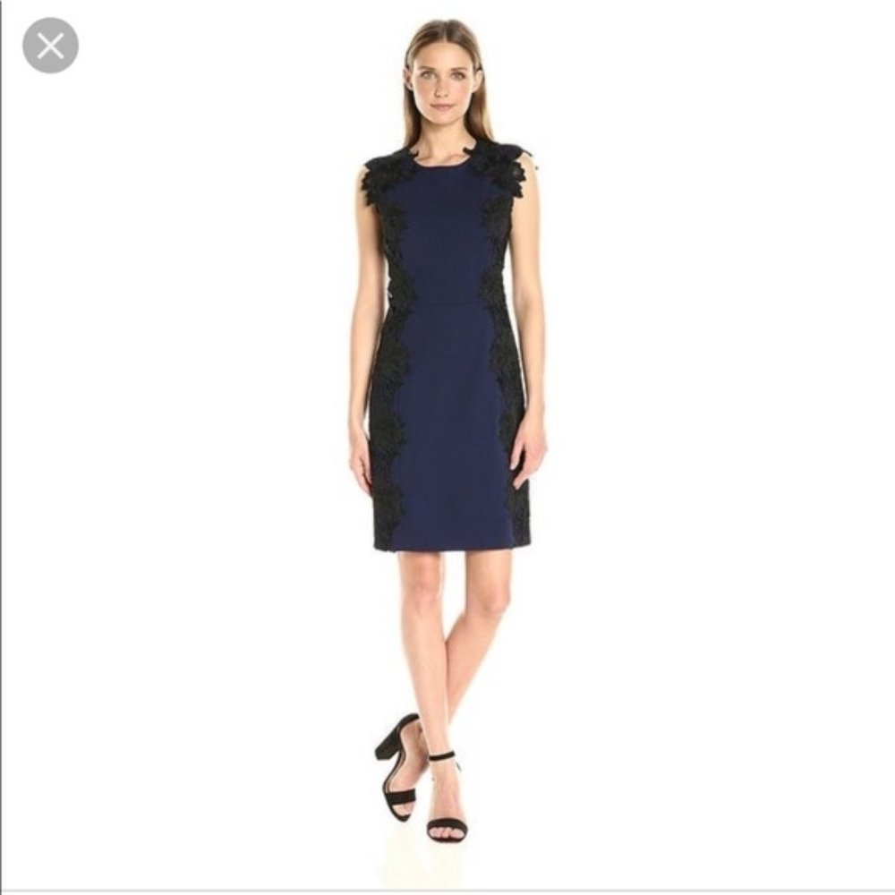 Betsey Johnson navy dress, Size 10